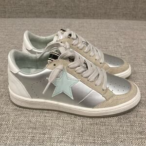 NEW Shu Shop Paz Mini Sneakers in Sterling Brand New in Box Size 4